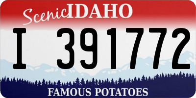 ID license plate I391772