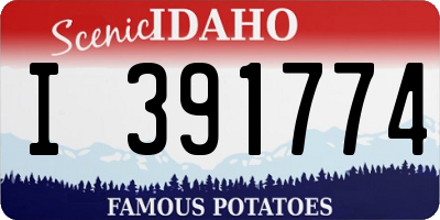 ID license plate I391774
