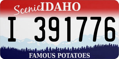 ID license plate I391776