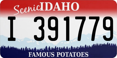 ID license plate I391779