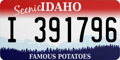 ID license plate I391796