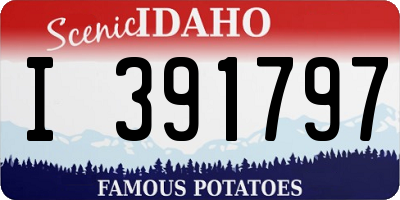 ID license plate I391797