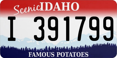 ID license plate I391799