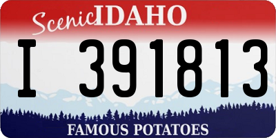 ID license plate I391813