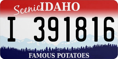 ID license plate I391816