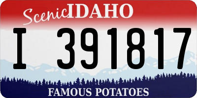 ID license plate I391817