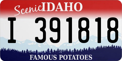 ID license plate I391818