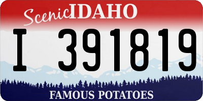 ID license plate I391819