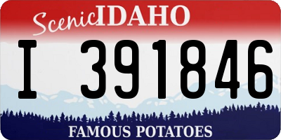 ID license plate I391846