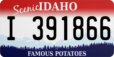 ID license plate I391866