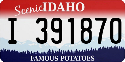 ID license plate I391870