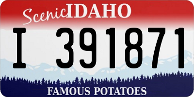 ID license plate I391871