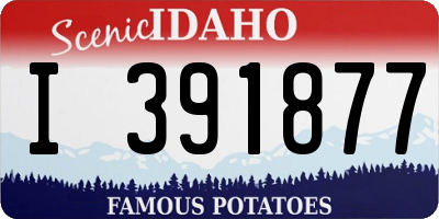ID license plate I391877