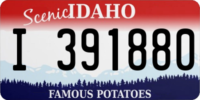 ID license plate I391880