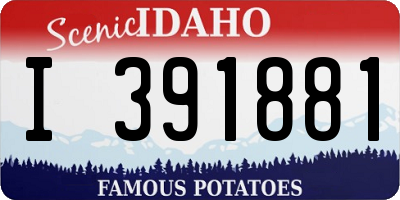 ID license plate I391881
