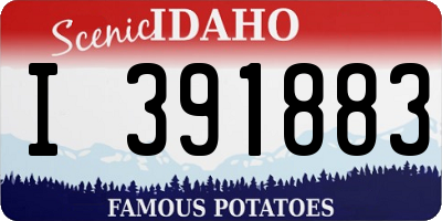 ID license plate I391883