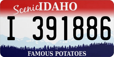 ID license plate I391886