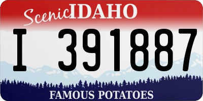 ID license plate I391887