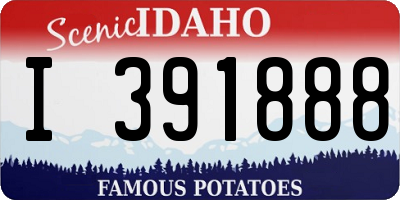 ID license plate I391888