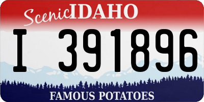 ID license plate I391896