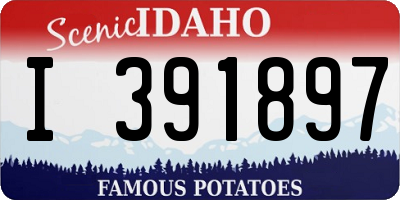 ID license plate I391897