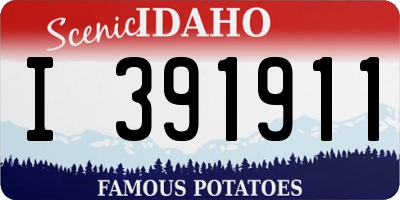 ID license plate I391911