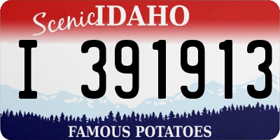 ID license plate I391913