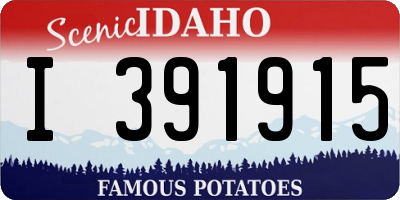 ID license plate I391915