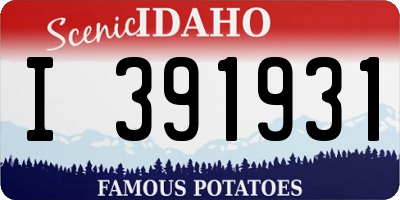 ID license plate I391931
