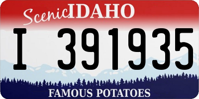 ID license plate I391935