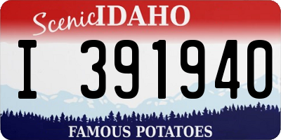 ID license plate I391940