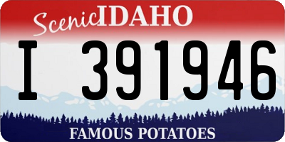 ID license plate I391946