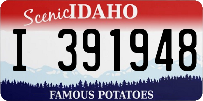 ID license plate I391948