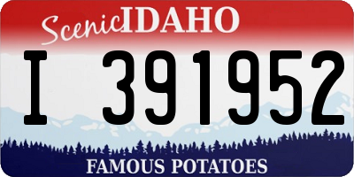 ID license plate I391952
