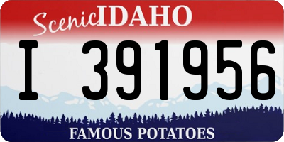 ID license plate I391956
