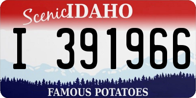ID license plate I391966