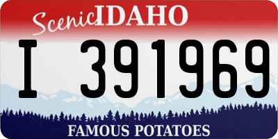 ID license plate I391969