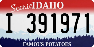 ID license plate I391971