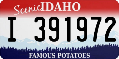 ID license plate I391972