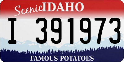 ID license plate I391973