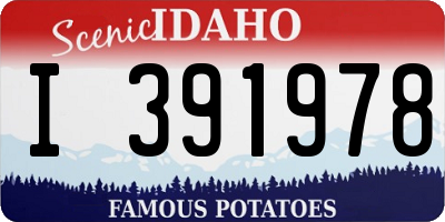 ID license plate I391978