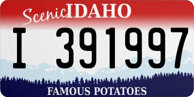 ID license plate I391997