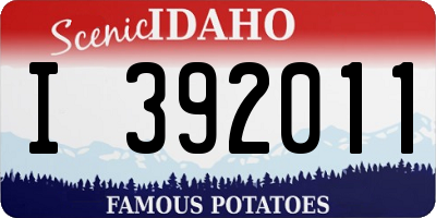 ID license plate I392011