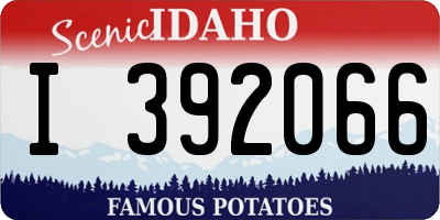 ID license plate I392066