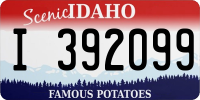 ID license plate I392099