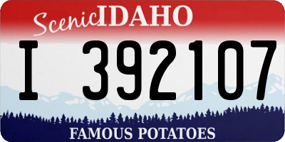 ID license plate I392107
