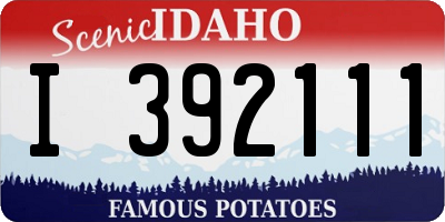 ID license plate I392111