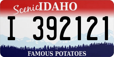 ID license plate I392121