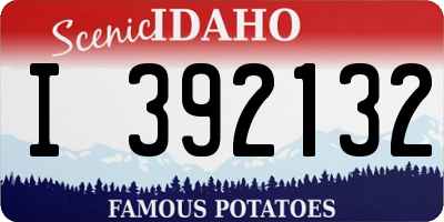 ID license plate I392132