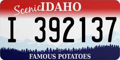 ID license plate I392137